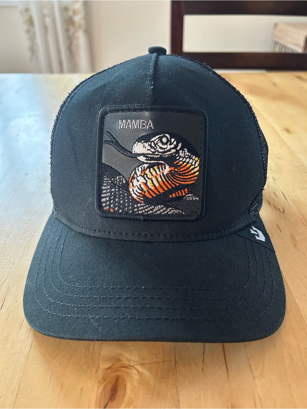 Goorin Bros The Farm Mamba Snake Trucker Hat Black Snapback Cap
